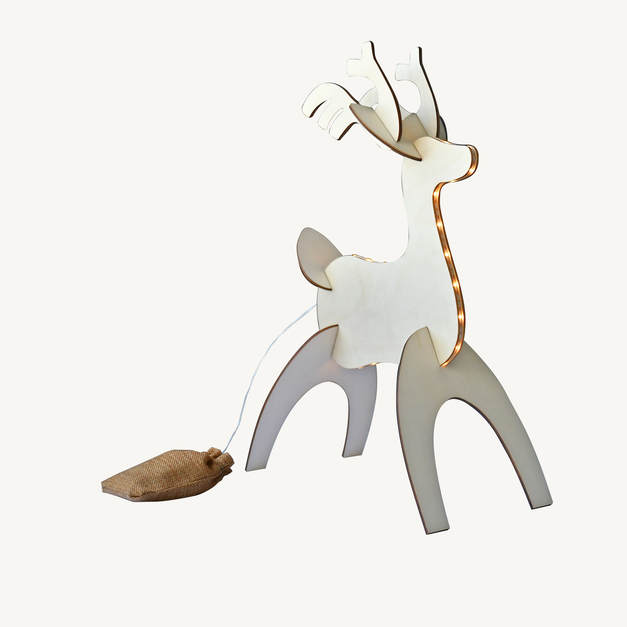 Renne lumineux 3D - H50cm